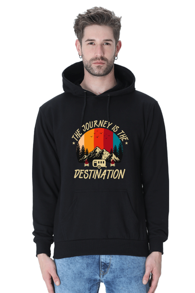 Men Printed Hooded Sweatshirt