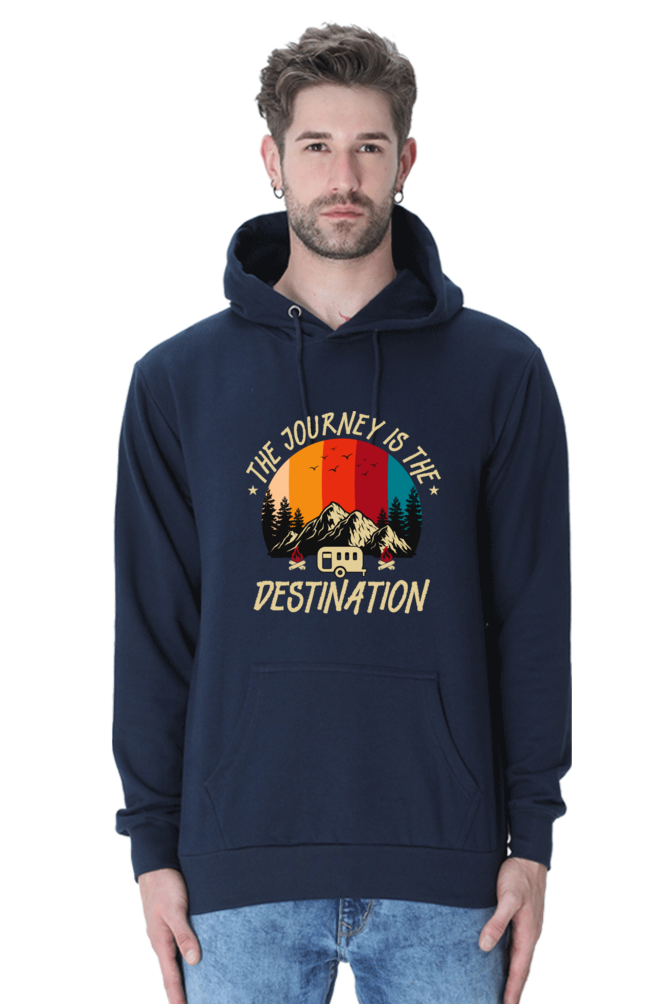 Men Printed Hooded Sweatshirt