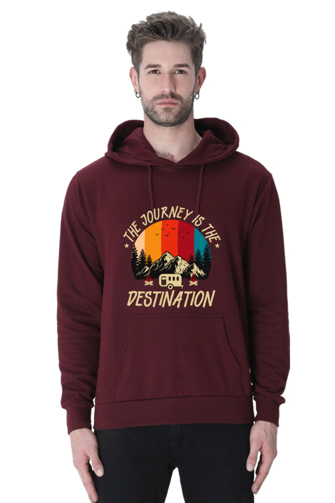 Men Printed Hooded Sweatshirt