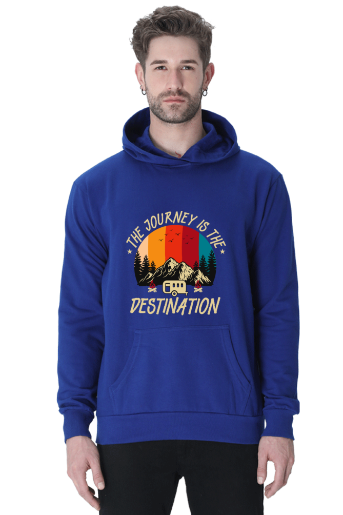 Men Printed Hooded Sweatshirt