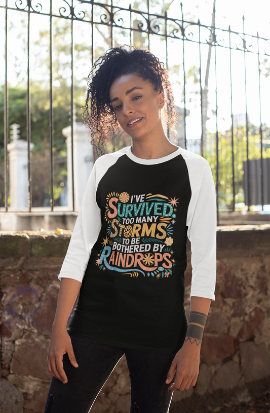 Female Raglan T-Shirt - Survived Storms